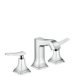 Hansgrohe Metropol Classic Смеситель для раковины 110 на 3 отверстия, с рычаговыми рукоятками и сливным гарнитуром