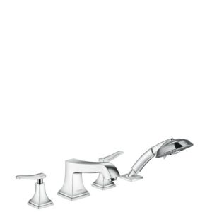 Hansgrohe Metropol Classic Смеситель на край ванны, на 4 отверстия, с рычаговыми рукоятками